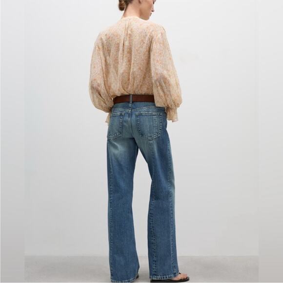 Mango Women’s Sz 8 Straight Jeans with Decorative Seams - Picture 8 of 8